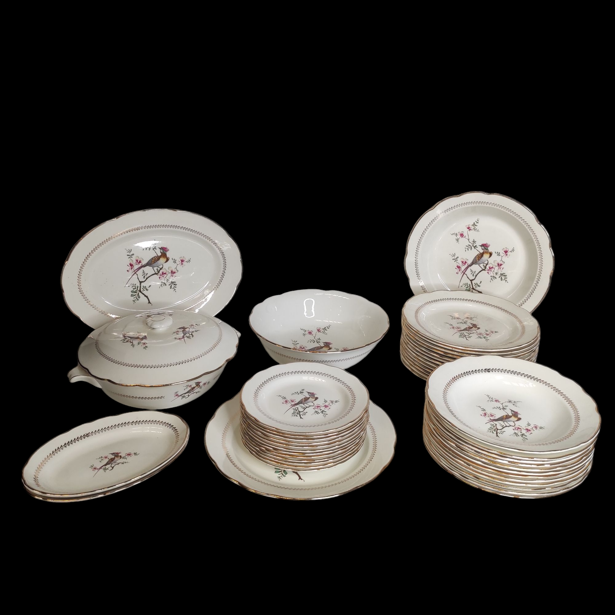 GIEN SERVICE DE TABLE 36 ASSIETTES PLUS PLAT DE SERVICE