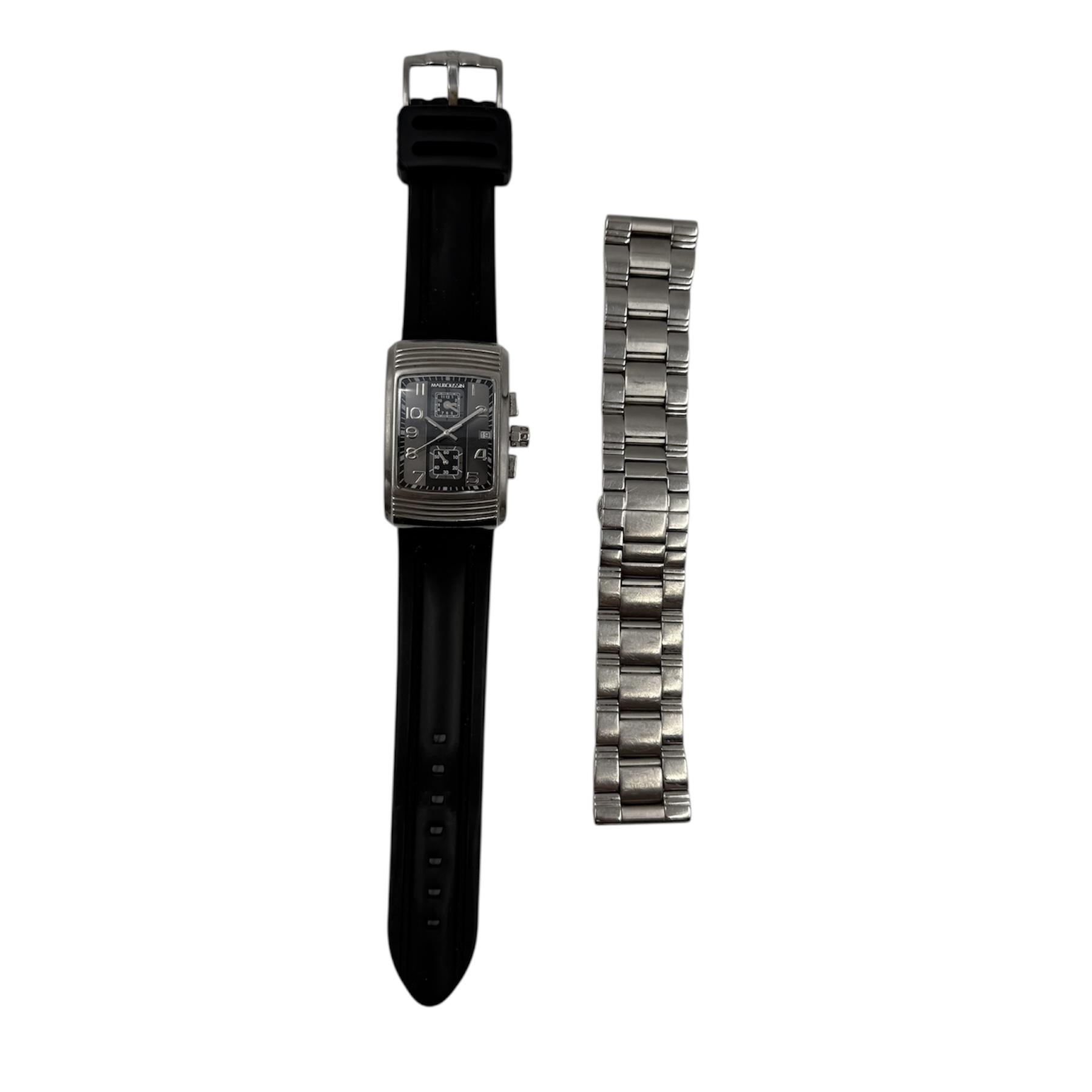 MAUBOUSSIN MONTRE ENERGIE VITALE (9156301-591) QUARTZ 2 BRACELETS + C.A. POCHON