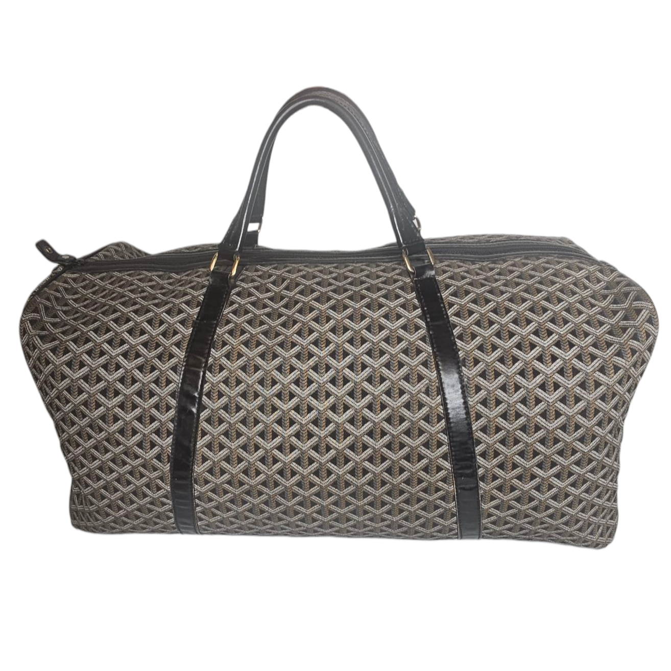 GOYARD SAC WEEK-END CROISIERE TOILE MONOGRAM DOUBLURE CUIR VINTAGE CIRCA 1985