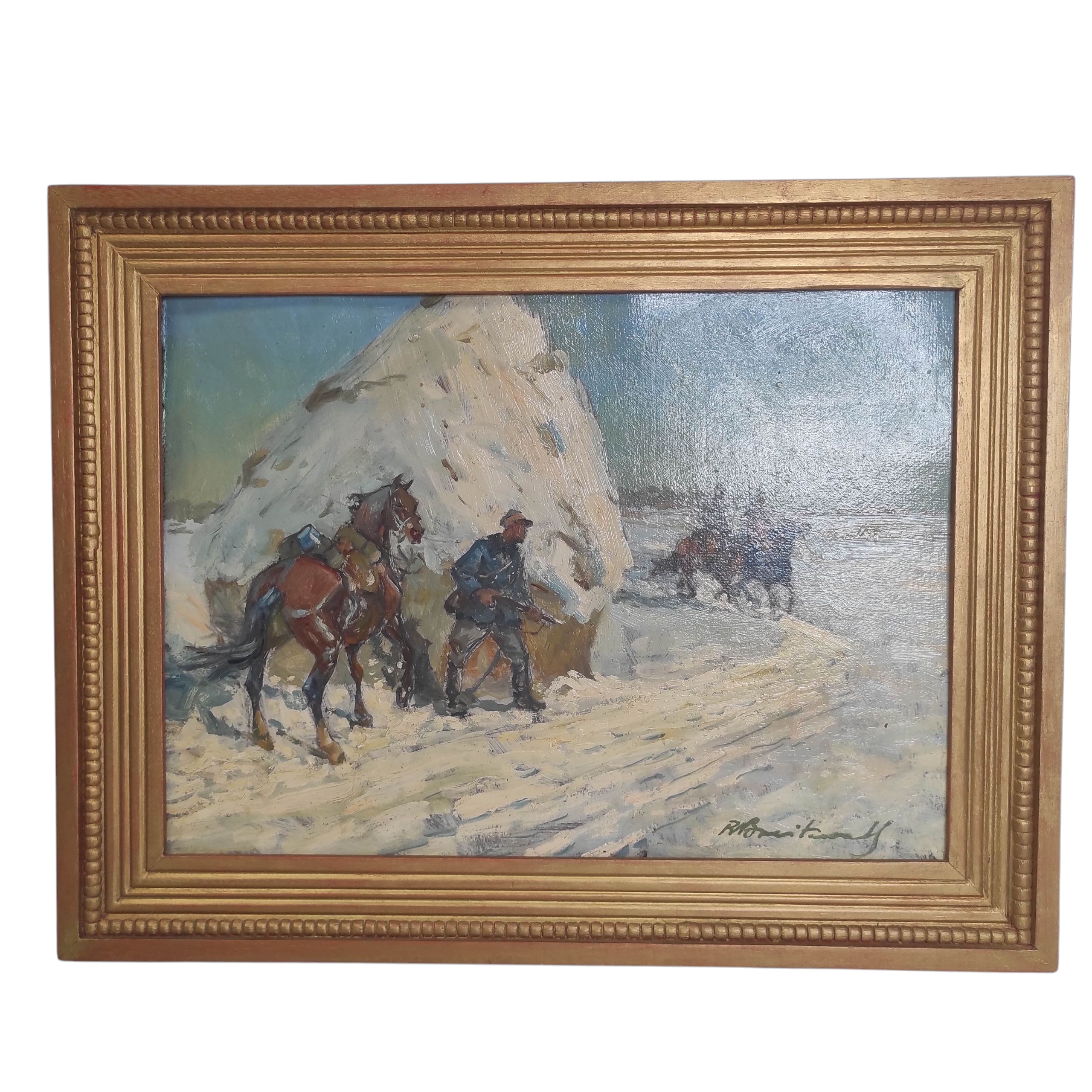 HSC L EMBUSCADE EN RUSSIE 54 X 39 CM HORS CADRE 