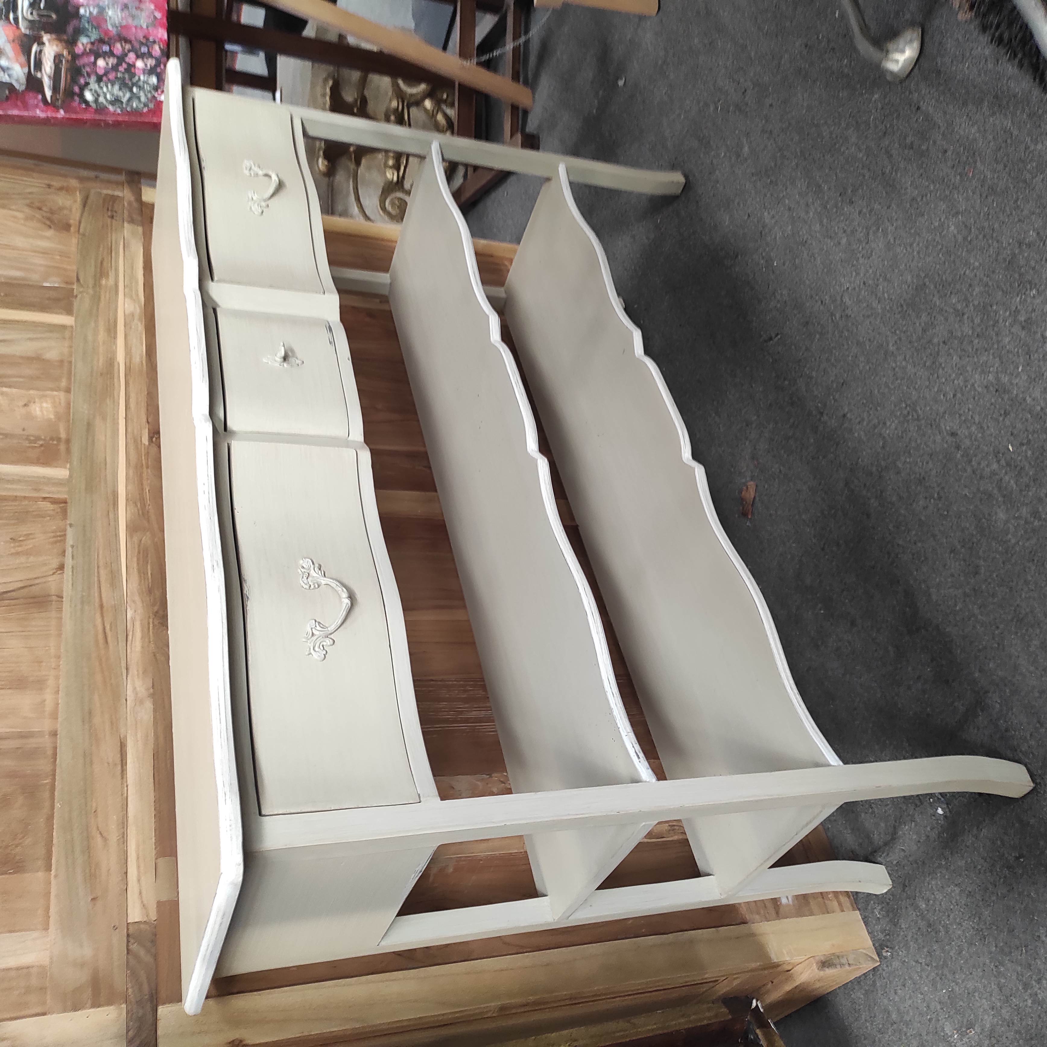 CONSOLE 3 PLATEAUX 3 TIROIRS 120/86/33 CM 
