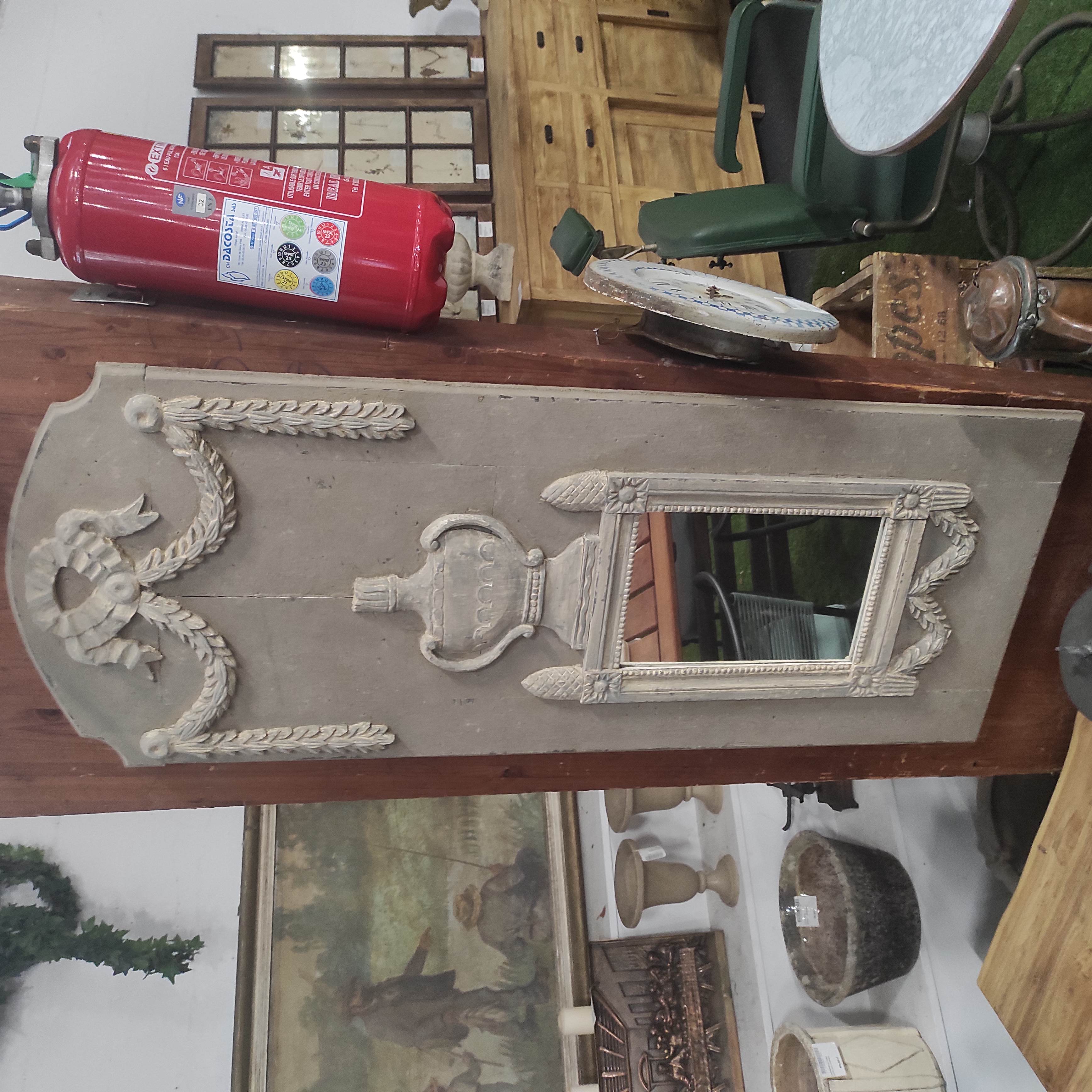 MIROIR DECOR VASE ET GUIRLANDE 54/134 CM