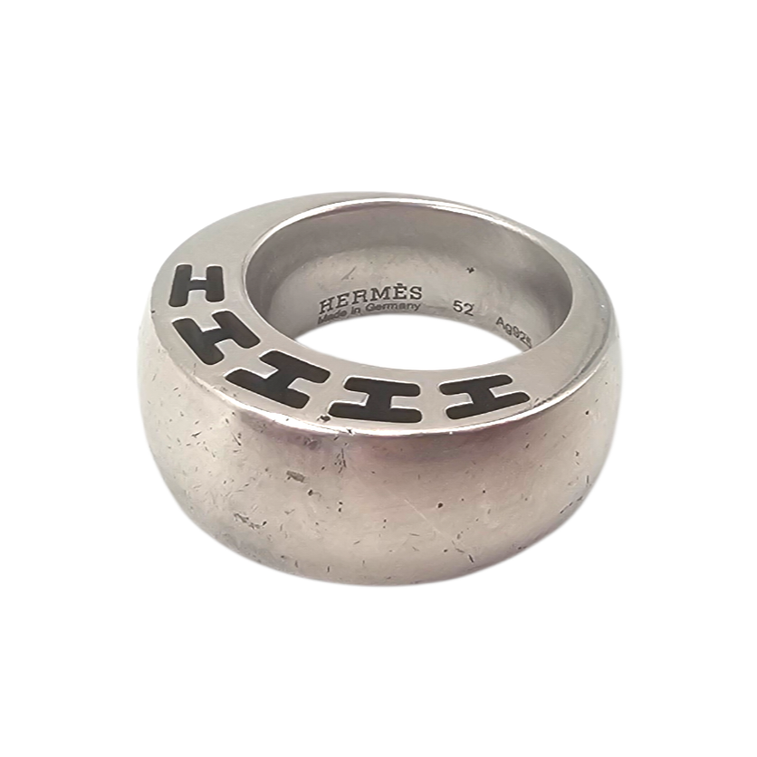 HERMES BAGUE CLARTE EN ARGENT (AG925) 24.49 GR T. 52