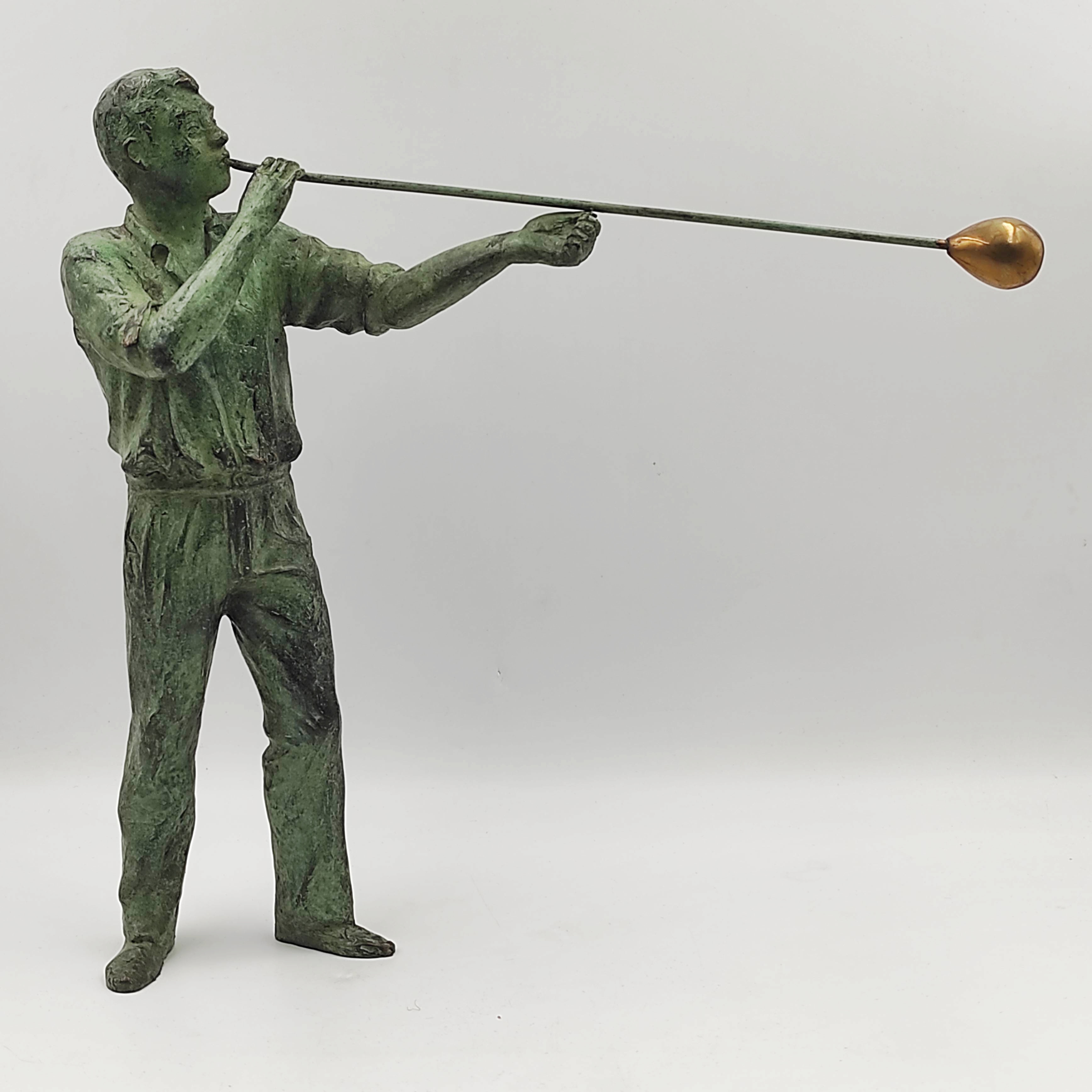 BRONZE LE SOUFFLEUR DE VERRE 29/31 CM 