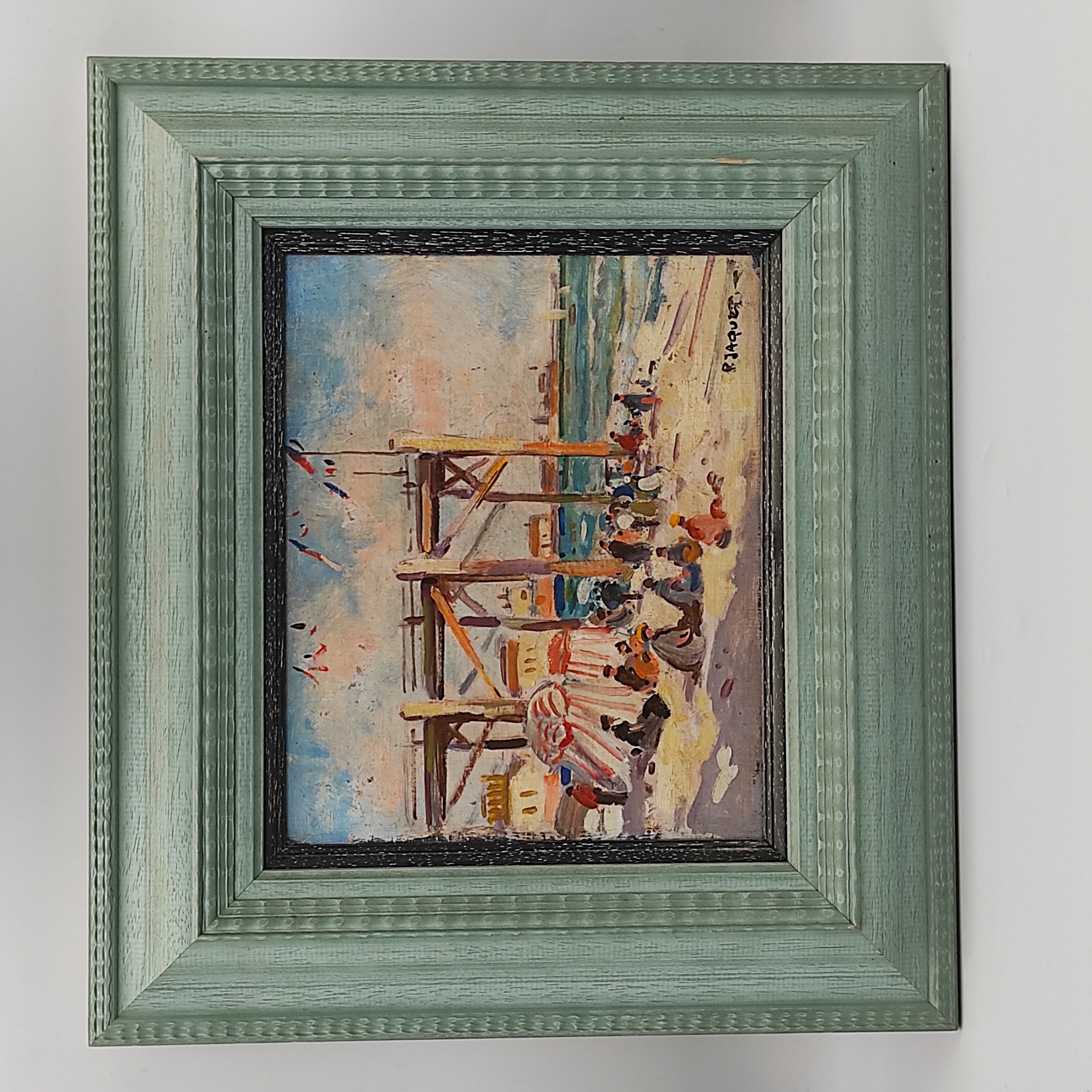 P JAQUET HSP LE BORD DE MER 27 x 22 CM