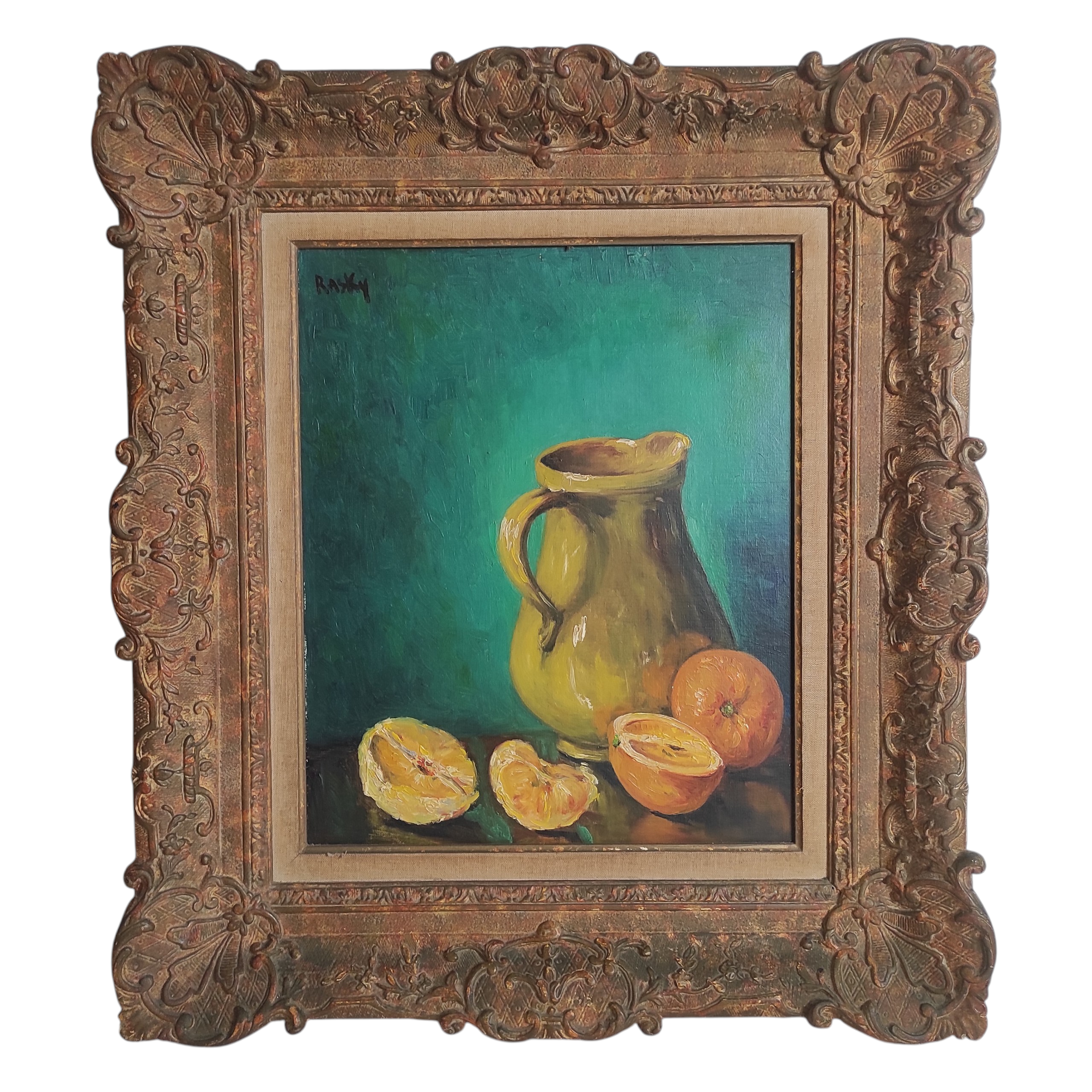 RASKY HST NATURE MORTE AUX ORANGES 46 x 38 CM HC