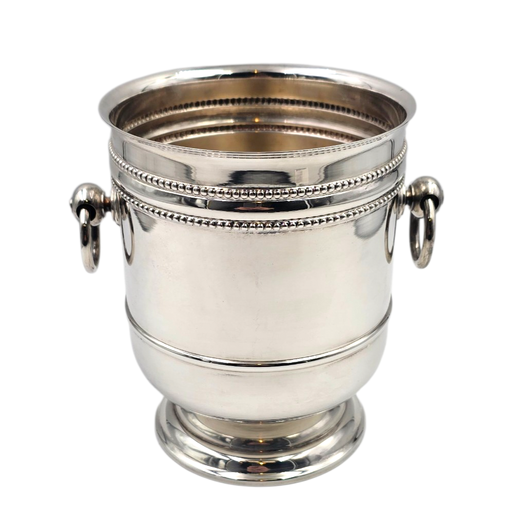 CHRISTOFLE SEAU A GLACONS EN METAL ARGENTE 