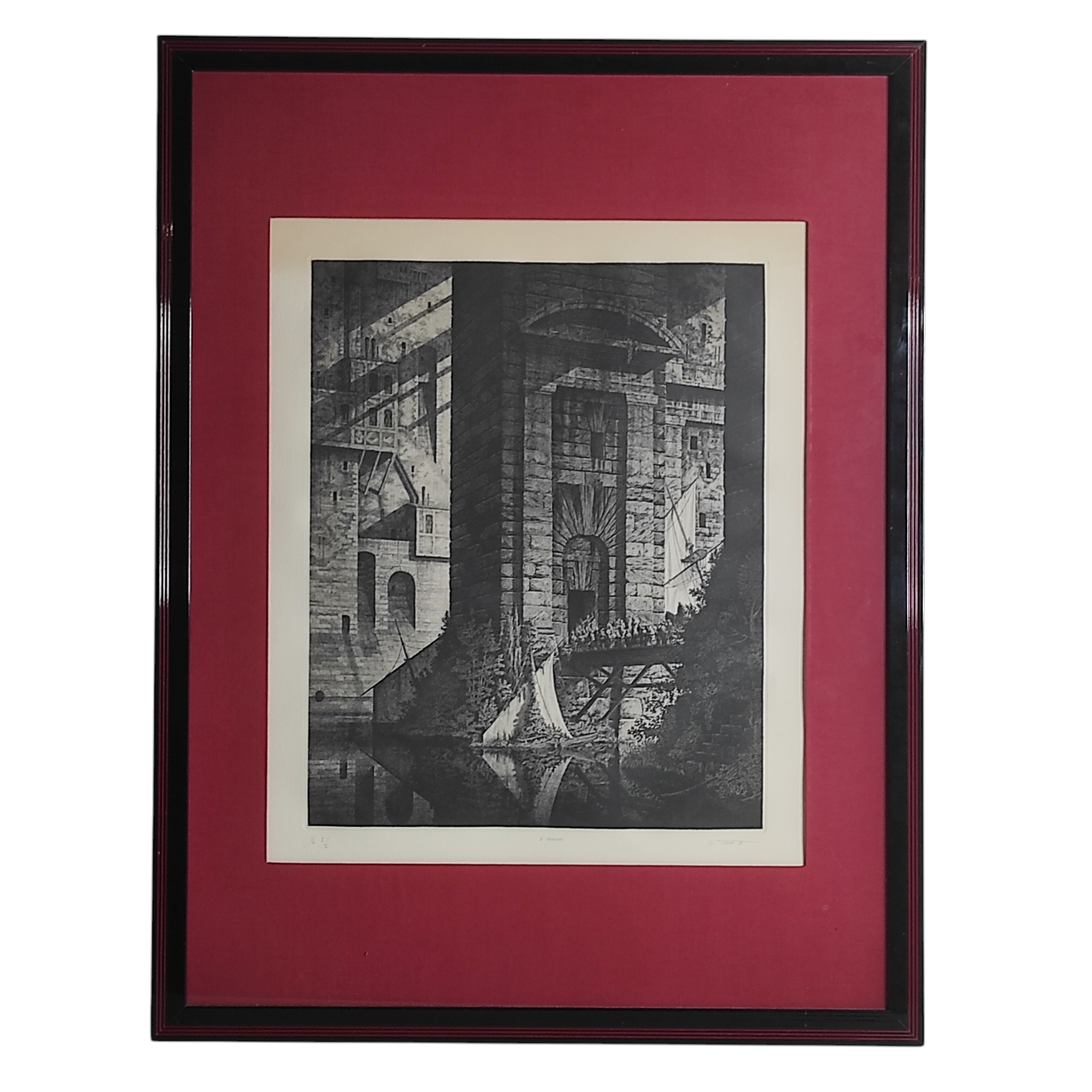 TRIGNAC EAU FORTE CREPUSCULES 45 x 56 HC