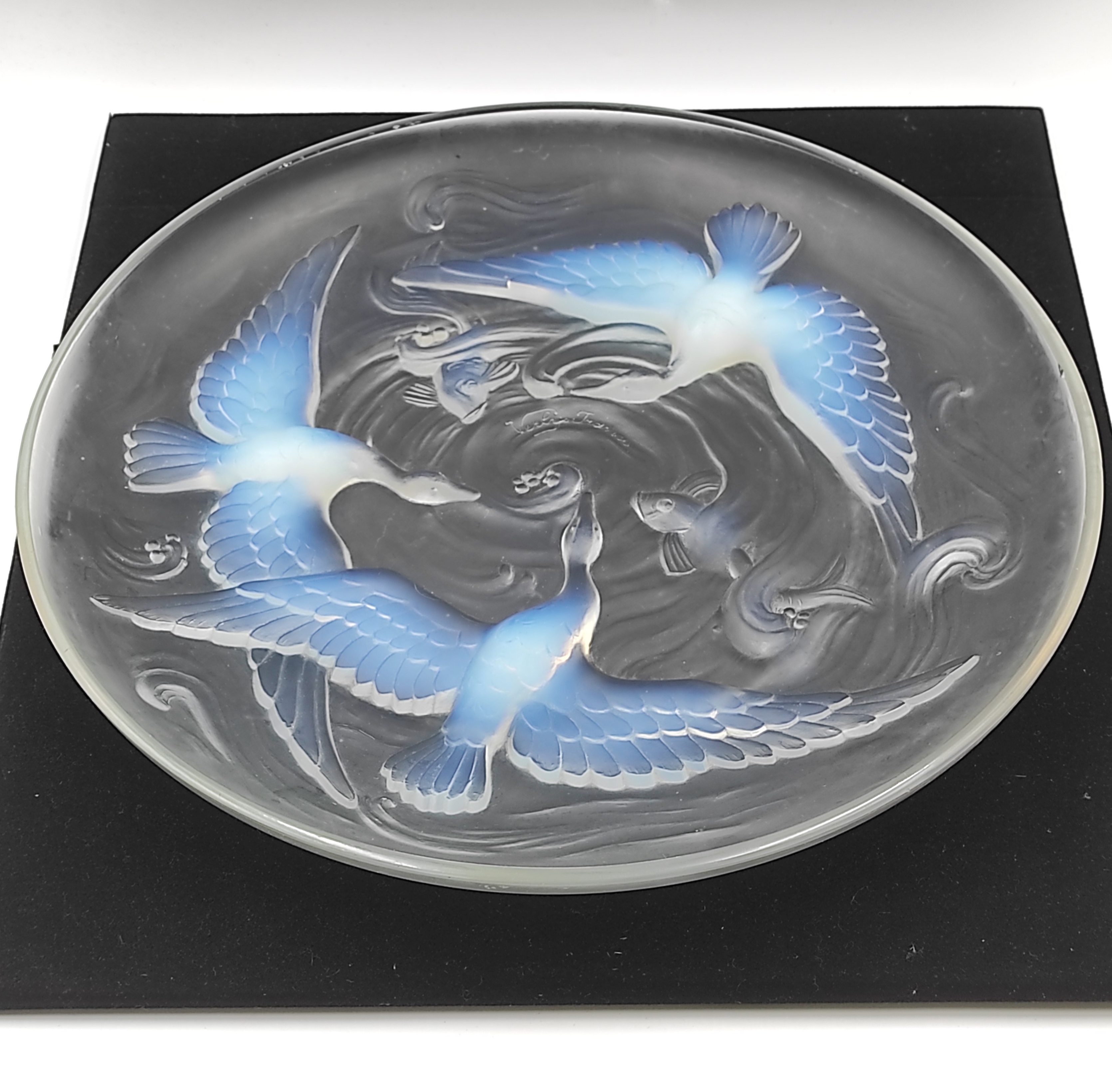 VERLYS FRANCE PLAT ROND A DECOR D OISEAUX DIAM 35 CM (PETITS ECLATS)