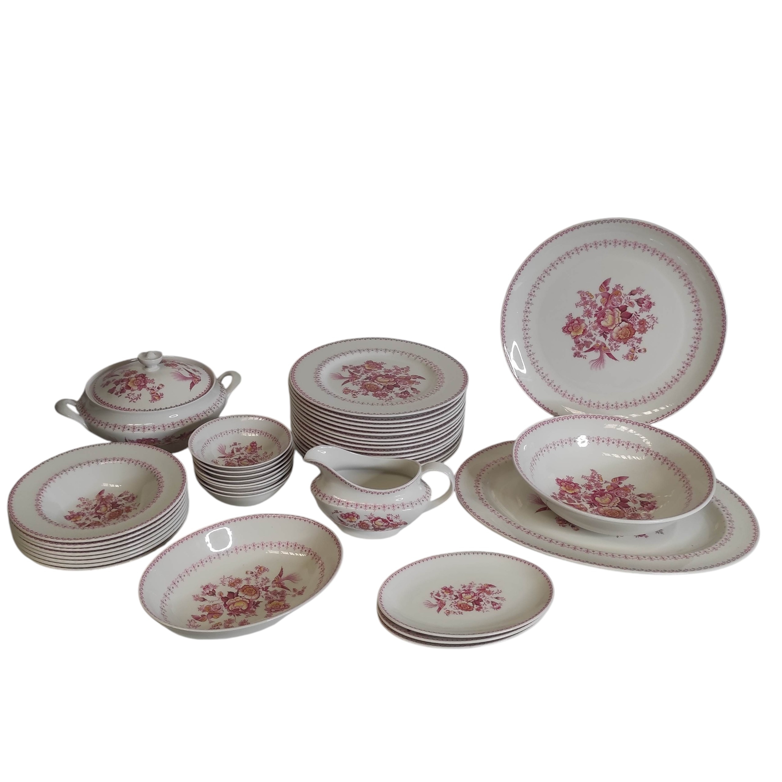 ROYAL DOULTON PHOENIX SERVICE DE TABLE 15+8+8 ASSIETTES + 9 PLATS DE SERVICE