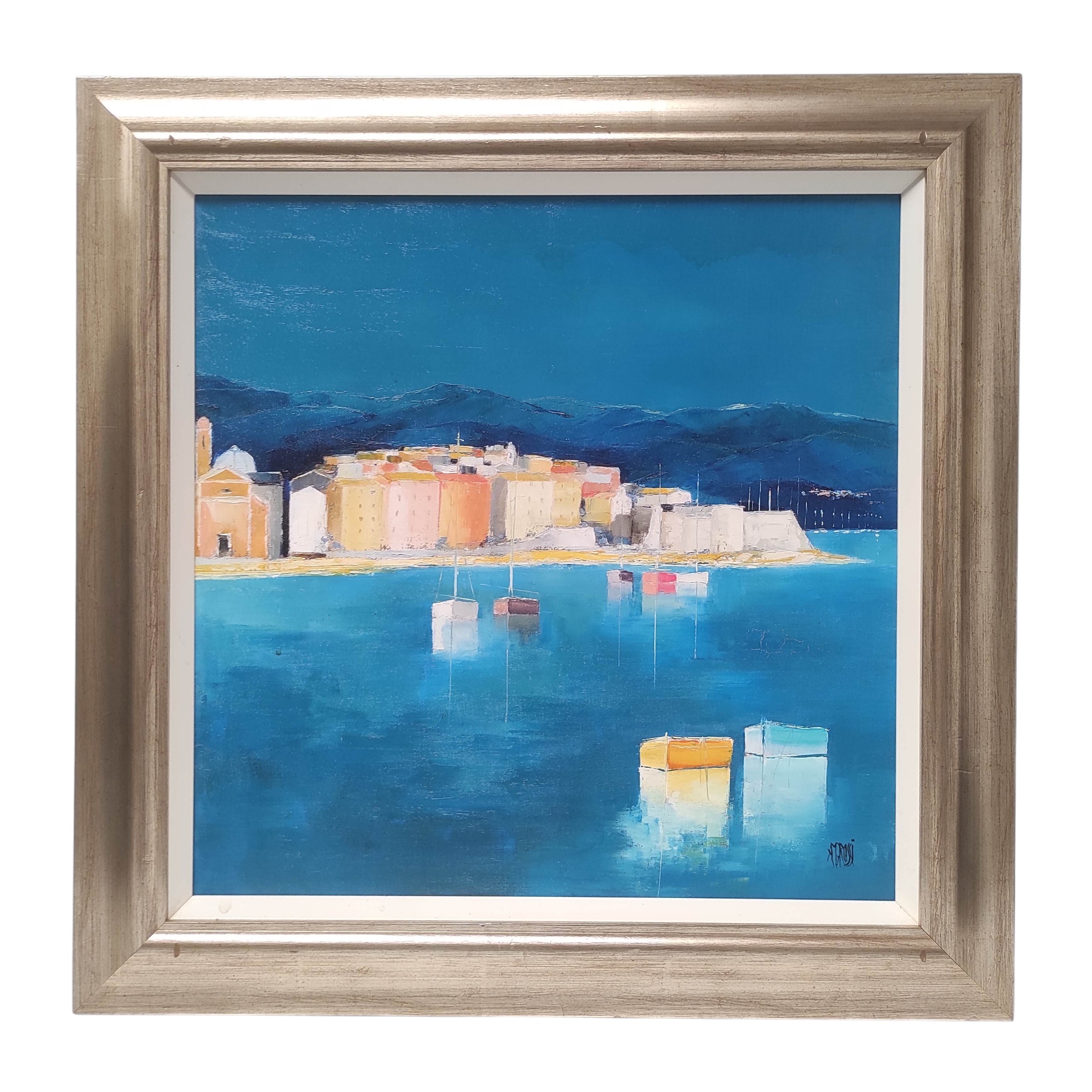 IVAN HST LE VILLAGE EN BORD DE MER 74 x 85 CM
