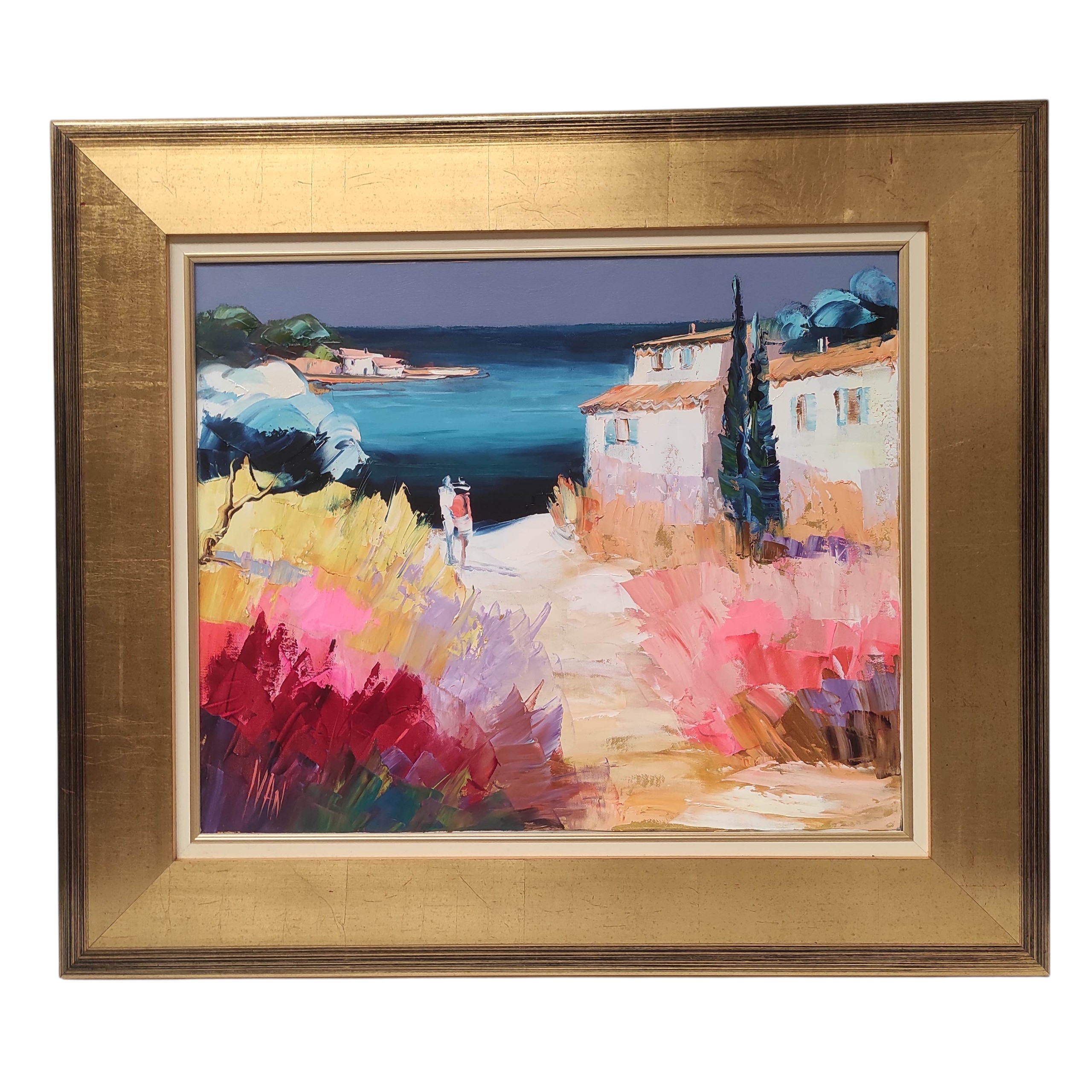 AM GROSSI HST PAYSAGE PROVENCAL 78 x 78 CM
