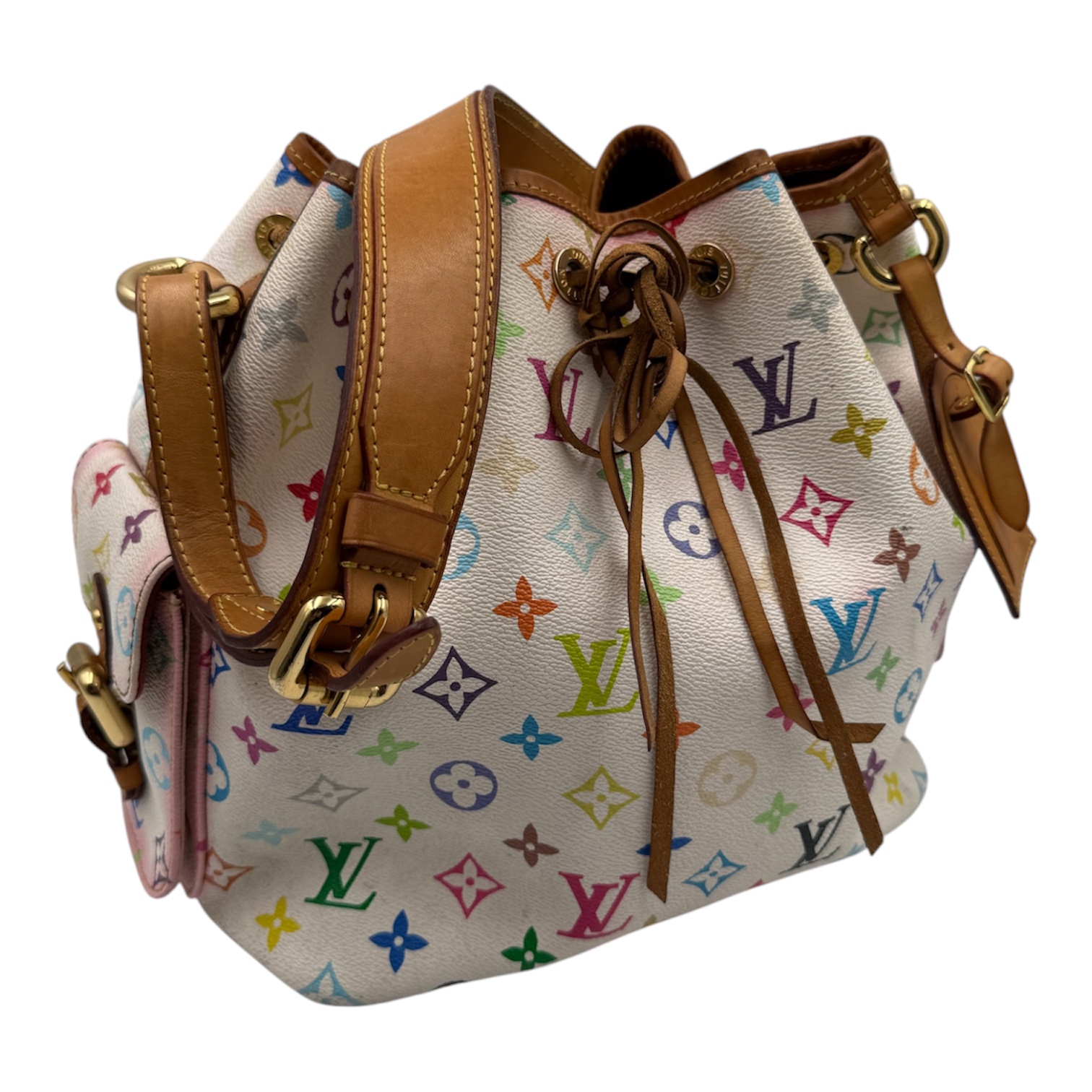 LOUIS VUITTON & TAKASHI MURAKAMI SAC PETIT NOE TOILE MONOGRAM (09) EN L ETAT