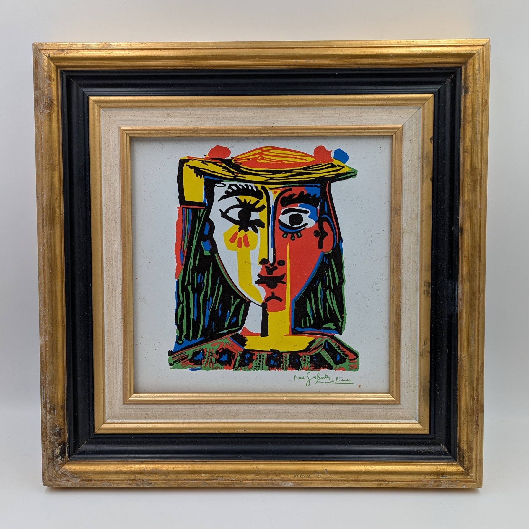 CARREAU D APRES PICASSO 32 C 32 CM 