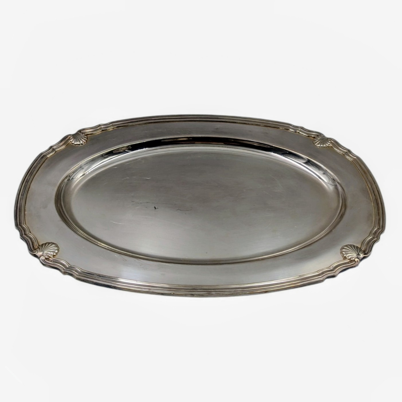 CHRISTOFLE GALLIA VENDOME PLAT OVALE 44 CM EN METAL ARGENTE